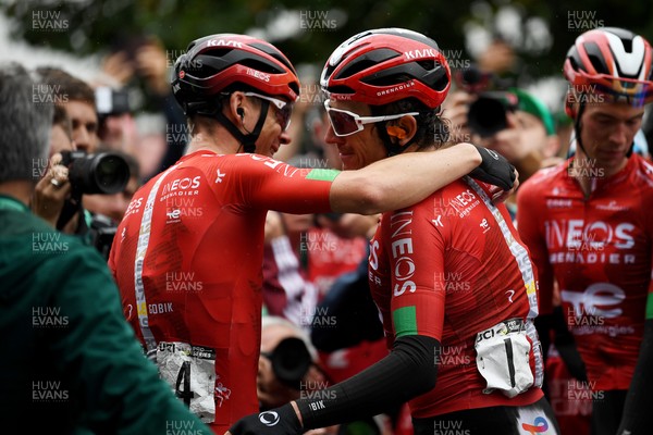 070925 - Picture shows an emotional Geraint Thomas as he crosses the finish line in Cardiff in his last ever race in Wales in the final stage of the Tour of Britain from Newport to Cardiff to end his career