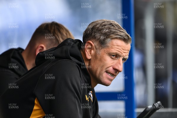 130925 - Tranmere Rovers v Newport County - Sky Bet League 2 - David Hughes, Manager of Newport County,