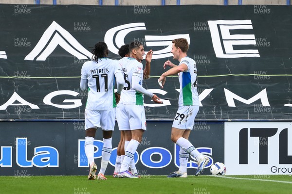 130925 - Tranmere Rovers v Newport County - Sky Bet League 2 - Jayden Joseph of Tranmere Rovers celebrates his goal to make it 1-0