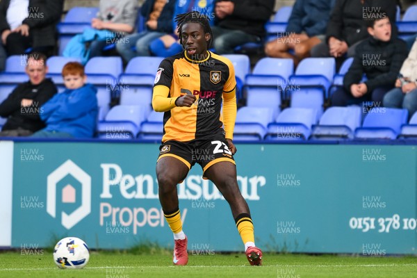 130925 - Tranmere Rovers v Newport County - Sky Bet League 2 - Michael Reindorf of Newport County in action