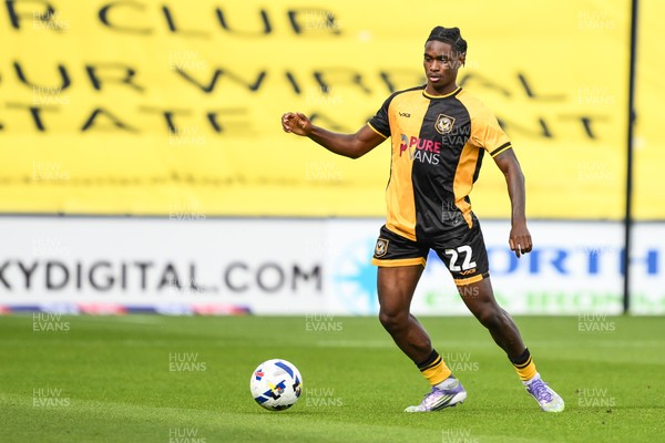 130925 - Tranmere Rovers v Newport County - Sky Bet League 2 - Habeeb Ogunneye of Newport County in action