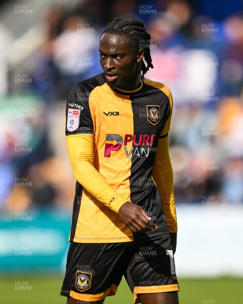 130925 - Tranmere Rovers v Newport County - Sky Bet League 2 - Cameron Antwi of Newport County during the game