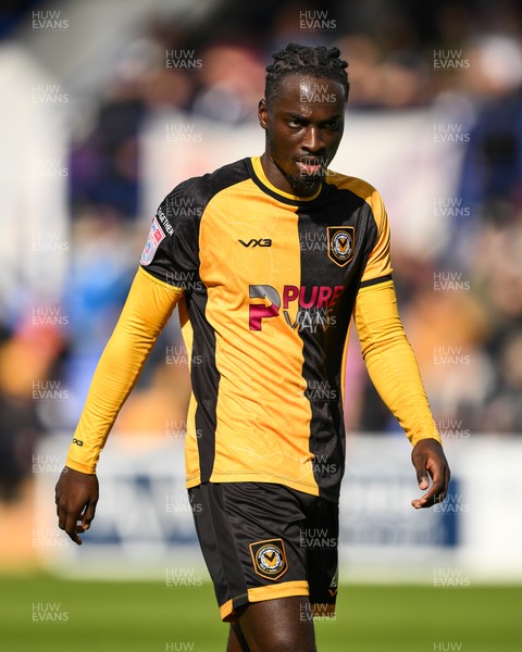 130925 - Tranmere Rovers v Newport County - Sky Bet League 2 - Cameron Antwi of Newport County during the game