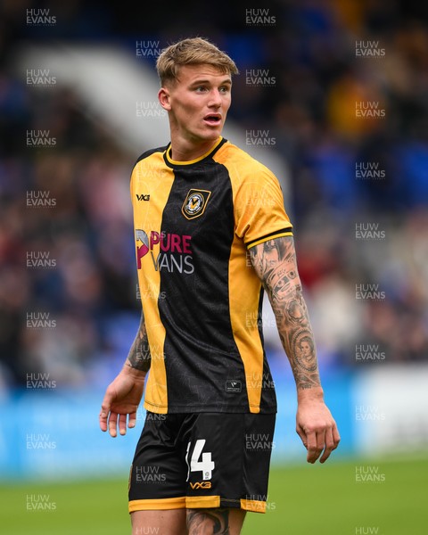 130925 - Tranmere Rovers v Newport County - Sky Bet League 2 - Kai Whitmore of Newport County during the game