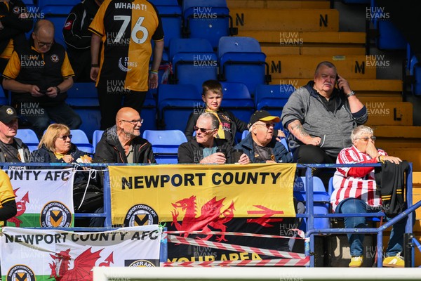 130925 - Tranmere Rovers v Newport County - Sky Bet League 2 - Newport fans at todays game