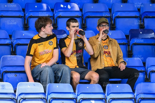 130925 - Tranmere Rovers v Newport County - Sky Bet League 2 - Newport fans at todays game