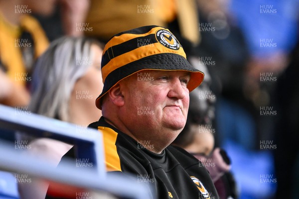 130925 - Tranmere Rovers v Newport County - Sky Bet League 2 - Newport fans at todays game