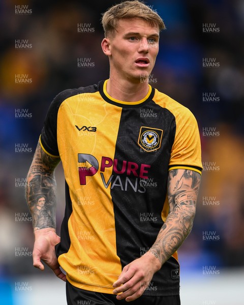 130925 - Tranmere Rovers v Newport County - Sky Bet League 2 - Kai Whitmore of Newport County during the game