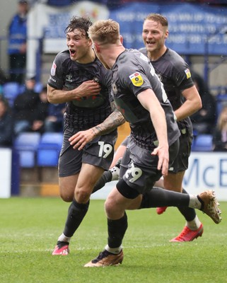 180323 - Tranmere Rovers v Newport County - Sky Bet League 2 - Charlie McNeill of Newport County cele on 2nd team goal in 1st half