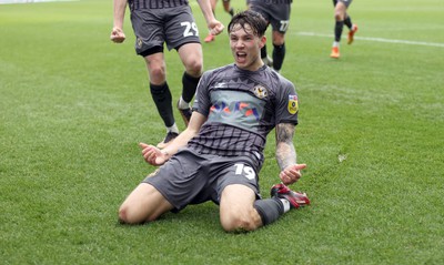 180323 - Tranmere Rovers v Newport County - Sky Bet League 2 - Charlie McNeill of Newport County cele on 2nd team goal in 1st half 