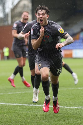 180323 - Tranmere Rovers v Newport County - Sky Bet League 2 - Charlie McNeill of Newport County cele on 2nd team goal in 1st half 