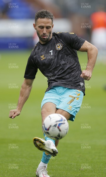 210821 - Tranmere Rovers v Newport County - Sky Bet League 2 - Robbie Willmott of Newport County during warm up