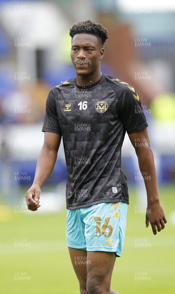210821 - Tranmere Rovers v Newport County - Sky Bet League 2 - Timmy Abraham of Newport County during warm up