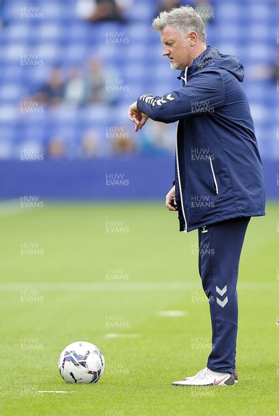 210821 - Tranmere Rovers v Newport County - Sky Bet League 2 - Wayne Hatswell during warm up