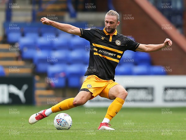 220918 - Tranmere Rovers v Newport County - Sky Bet League 2 - Frazier Franks of Newport County
