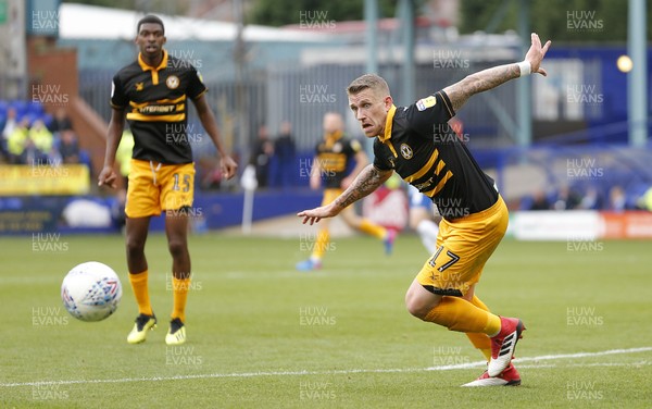 220918 - Tranmere Rovers v Newport County - Sky Bet League 2 - Scot Bennett of Newport County