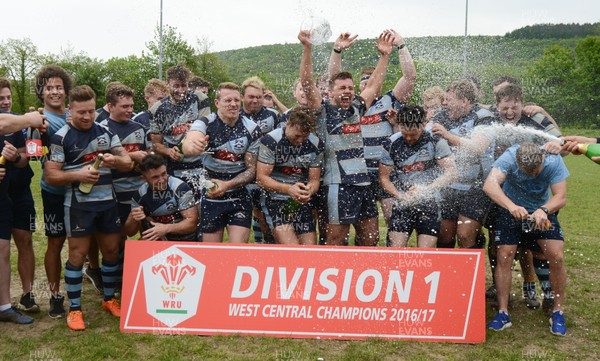 SATURDAY 6th MAY 2017 Trebanos v Seven Sisters, League 1 West Central  Trebanos RFC are presented with the League 1 West Central trophy after beating Seven Sisters RFC