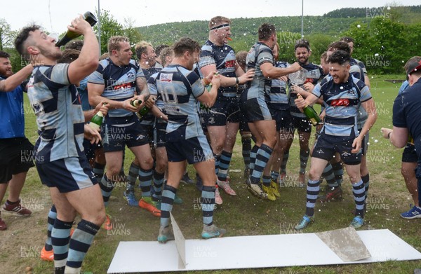 SATURDAY 6th MAY 2017 Trebanos v Seven Sisters, League 1 West Central  Trebanos RFC are presented with the League 1 West Central trophy after beating Seven Sisters RFC