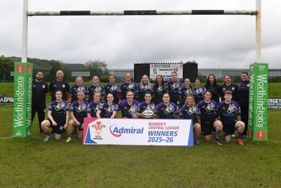 200526 - Treorchy RFC - WRU National League Central Trophy Presentation - Treorchy players after winning the National League Central