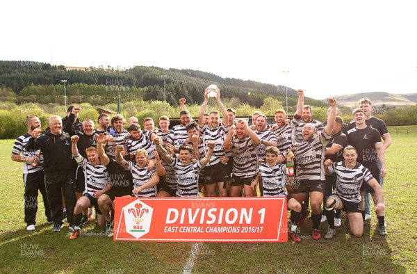 150417 - Treorchy RFC v Dowlais RFC - WRU  Division 1 East Central - Treorchy celebrate winning WRU Division 1 East Central  