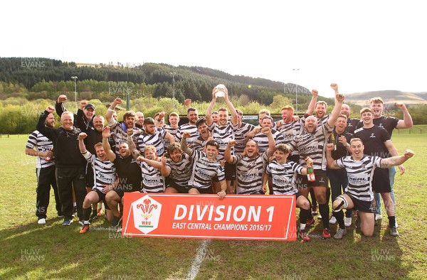 150417 - Treorchy RFC v Dowlais RFC - WRU  Division 1 East Central - Treorchy celebrate winning WRU Division 1 East Central  