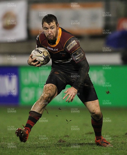 190216 - Treviso v Dragons - Guinness Pro 12 -Dragons' Adam Warren in action