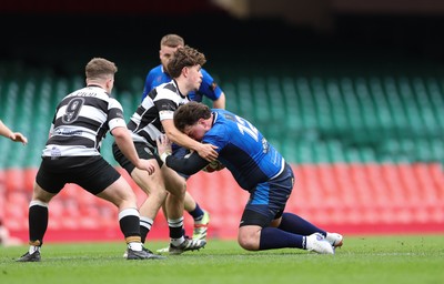 190426 - Tumble v New Dock Stars, Mens Division 3 Cup Final - Garen Davies of New Dock Stars charges forward