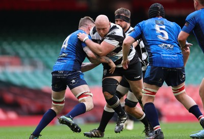 190426 - Tumble v New Dock Stars, Mens Division 3 Cup Final - Nathan Willard of Tumble takes on Matthew Cherry of New Dock Stars