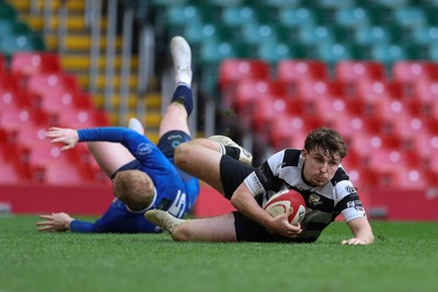 190426 - Tumble v New Dock Stars, Mens Division 3 Cup Final - Dafydd Thomas of Tumble races in to score try