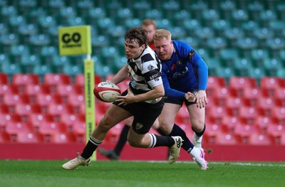 190426 - Tumble v New Dock Stars, Mens Division 3 Cup Final - Dafydd Thomas of Tumble races in to score try