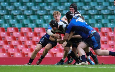190426 - Tumble v New Dock Stars, Mens Division 3 Cup Final - Steffan Owen of Tumble powers over to score try