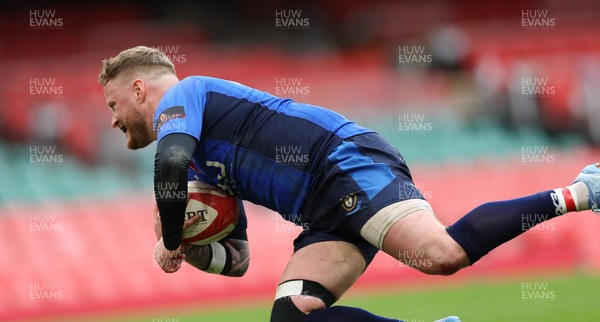 190426 - Tumble v New Dock Stars, Mens Division 3 Cup Final - Dafydd Daniel of New Dock Stars races in to score try