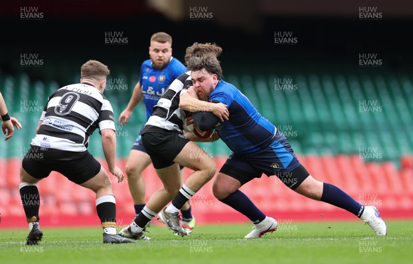 190426 - Tumble v New Dock Stars, Mens Division 3 Cup Final - Garen Davies of New Dock Stars charges forward