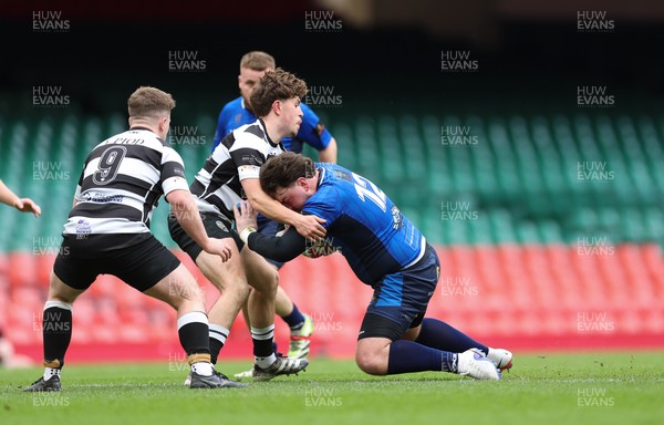 190426 - Tumble v New Dock Stars, Mens Division 3 Cup Final - Garen Davies of New Dock Stars charges forward