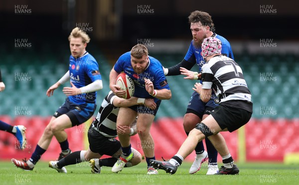 190426 - Tumble v New Dock Stars, Mens Division 3 Cup Final - Luke Morris of New Dock Stars charges forward