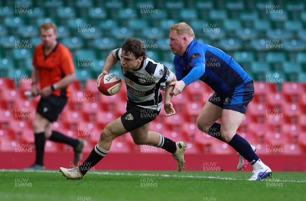 190426 - Tumble v New Dock Stars, Mens Division 3 Cup Final - Dafydd Thomas of Tumble races in to score try