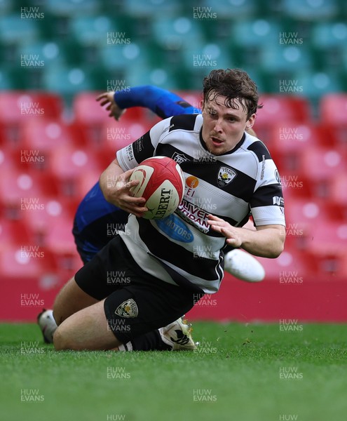 190426 - Tumble v New Dock Stars, Mens Division 3 Cup Final - Dafydd Thomas of Tumble races in to score try