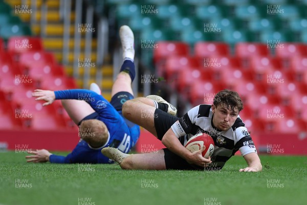 190426 - Tumble v New Dock Stars, Mens Division 3 Cup Final - Dafydd Thomas of Tumble races in to score try