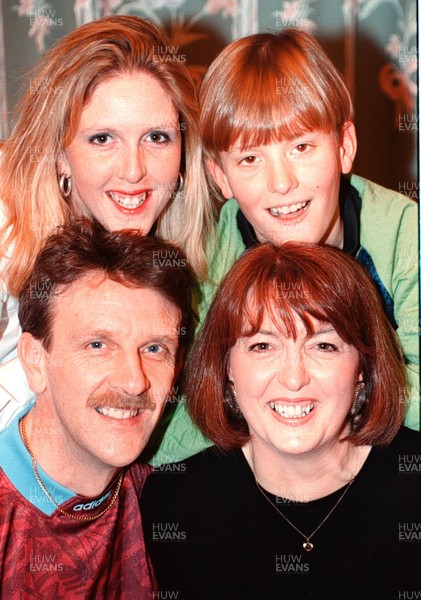 050195 - TV Addicts - Family from Newport with their televisions - Handley and Megan with children Sarah (21) and Adam (9)