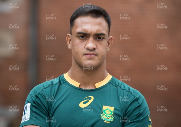 270518 -World Rugby U20 Championship, Captains Photocall - South Africa captain Salmaan Moerat during the Captain's photocall ahead of the start of the World Rugby U20 Championship