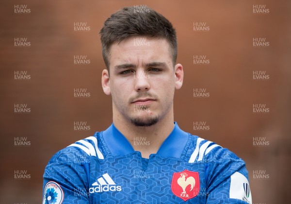 270518 -World Rugby U20 Championship, Captains Photocell - France captain Arthur Coville during the Captain's photocall ahead of the start of the World Rugby U20 Championship