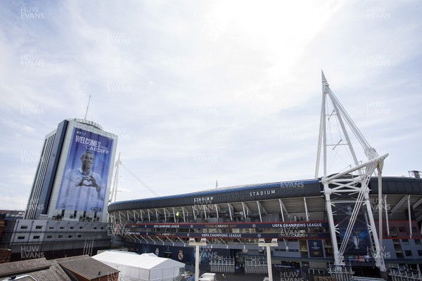 010617 - Picture shows a General View of the National Stadium of Wales (Principality Stadium) ahead of the Champions League Final