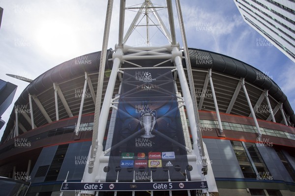 010617 - Picture shows a General View of the National Stadium of Wales (Principality Stadium) ahead of the Champions League Final