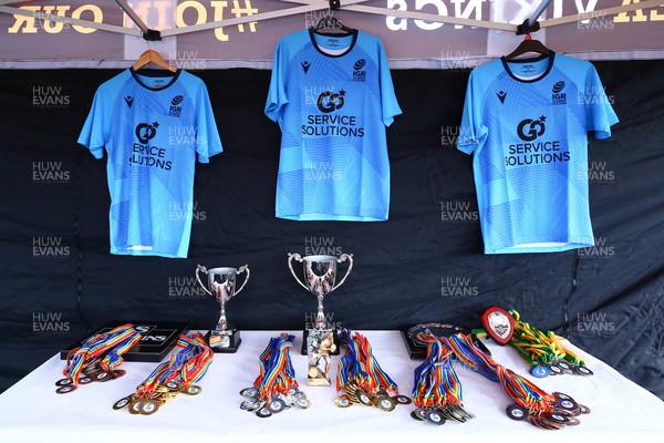 150423 - UK International Gay Rugby Grand Finals - Medals and trophies await the winners  