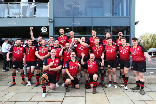 150423 - UK International Gay Rugby Grand Finals - Cardiff Lions celebrate winning The IGR league for a second year