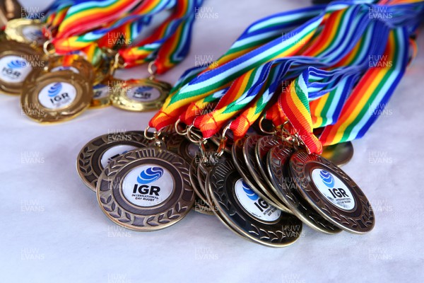 150423 - UK International Gay Rugby Grand Finals - Medals and trophies await the winners
