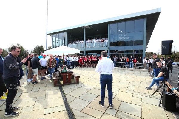 150423 - UK International Gay Rugby Grand Finals - IGR League secretary John Kelly makes a speech