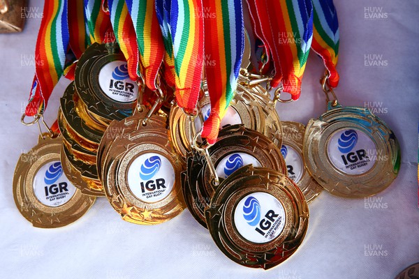 150423 - UK International Gay Rugby Grand Finals - Medals and trophies await the winners