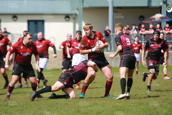 150423 - UK International Gay Rugby Grand Finals - Swansea Gladiators (Maroon) take on Bristol Bisons (Purple/Black) in the opening fixture