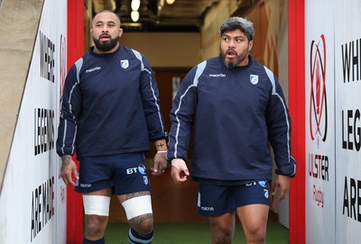 011218 - Ulster v Cardiff Blues - Guinness PRO14 -  Cardiff Blues Samu Manoa and Nick Williams 